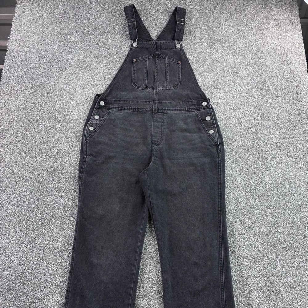 Old Navy Overalls Women's 10 Black Cotton Canvas Carpenter Workwear
